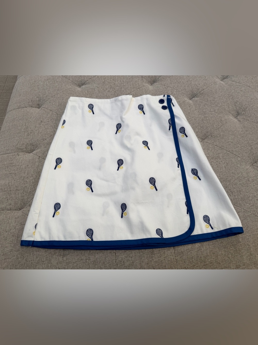 NWT CLASSIC PREP TENNIS SKORT EMBROIDERED PIQUE TENNIS RACKETS LOTTIE SKORT SZ 8